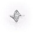 The Skyler Set With A 3 Carat Marquise Moissanite on Sale