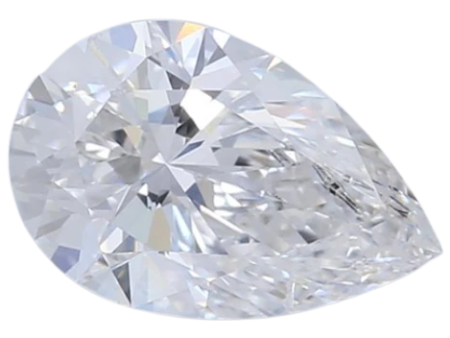 0.62 Carat E SI1 Pear Lab Diamond Fashion