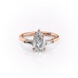 The Baguettes Megan Set With A 1 Carat Pear Moissanite Discount