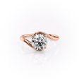 The Skyler Set With A 3 Carat Round Moissanite Online Sale