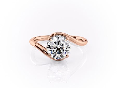 The Skyler Set With A 3 Carat Round Moissanite Online Sale