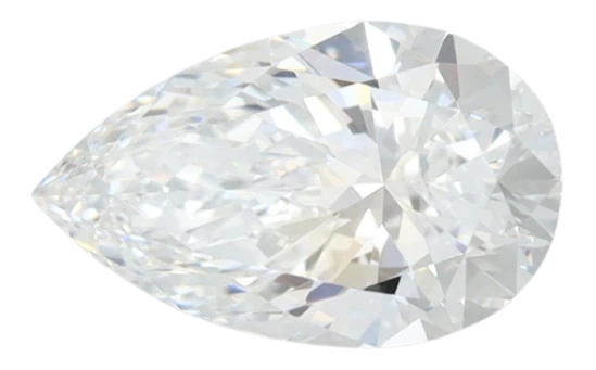 1.52 Carat D VVS1 Pear Lab Diamond For Discount