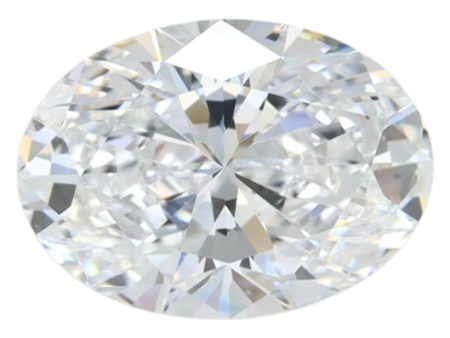 2.69 Carat D VVS1 Oval Lab Diamond Hot on Sale