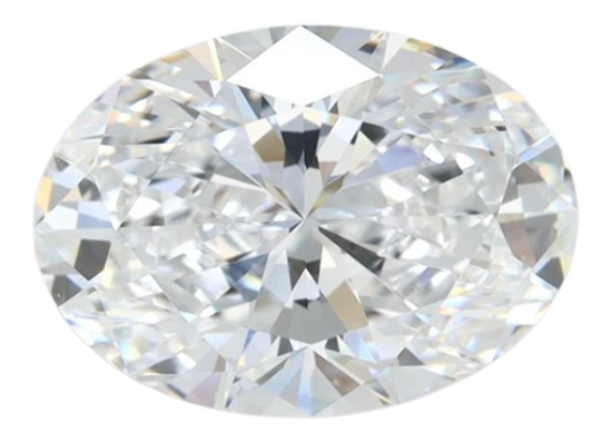 2.69 Carat D VVS1 Oval Lab Diamond Hot on Sale