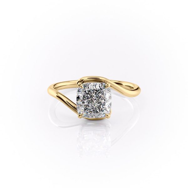 The Skyler Set With A 4.5 Carat Cushion Moissanite on Sale