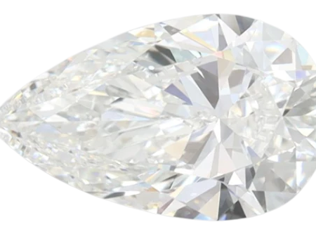 1.43 Carat F IF Pear Lab Diamond For Discount