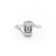 The Pave Skyler Set With A 5 Carat Emerald Moissanite Fashion