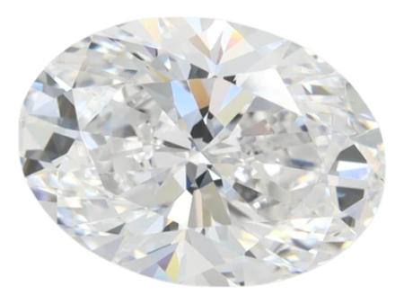 2.44 Carat D VVS1 Oval Lab Diamond Sale