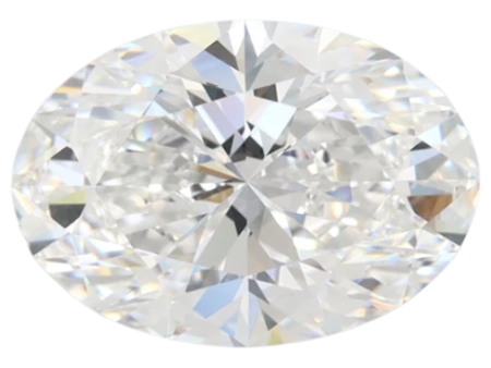 2.64 Carat E IF Oval Lab Diamond For Sale