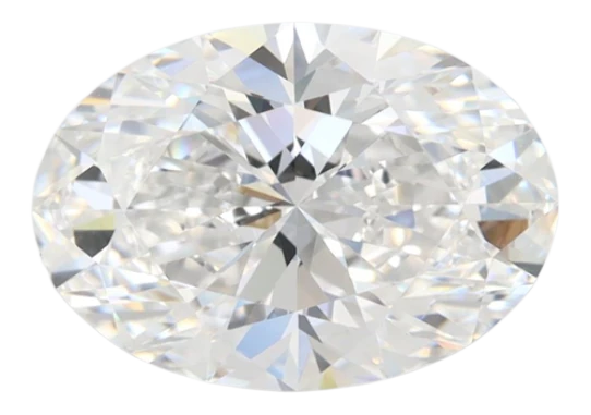 2.64 Carat E IF Oval Lab Diamond For Sale