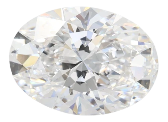 2.63 Carat D VVS1 Oval Lab Diamond For Sale