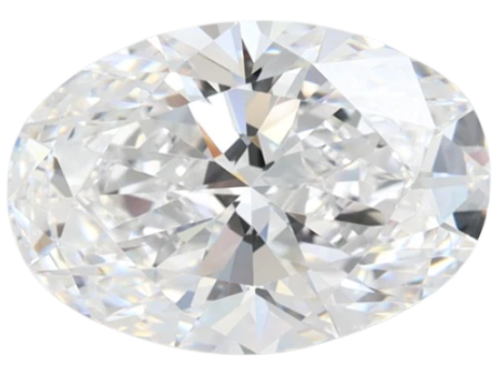 2.46 Carat D VVS1 Oval Lab Diamond Discount