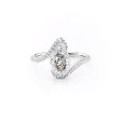 The Pave Skyler Set With A 4.5 Carat Pear Moissanite Online