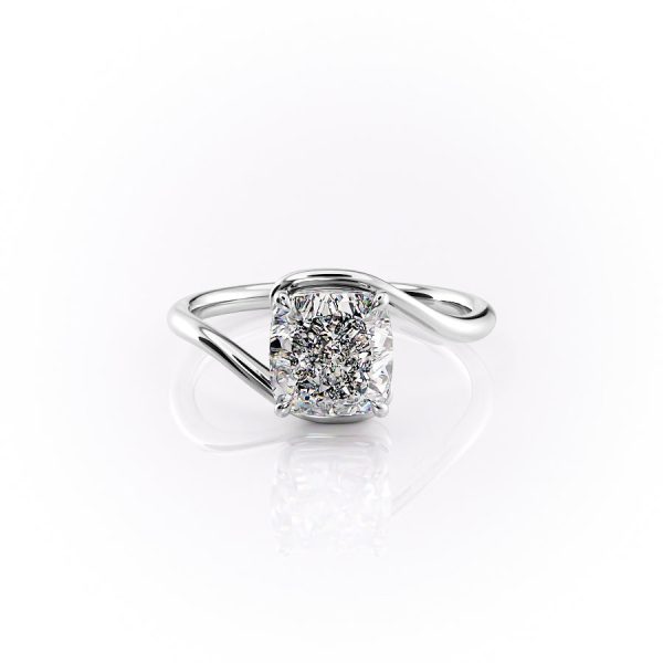 The Skyler Set With A 1 Carat Cushion Moissanite Online now