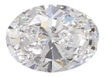 1.5 Carat D VVS2 Oval Lab Diamond on Sale