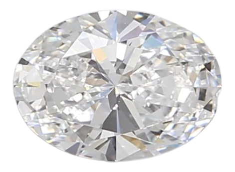 1.5 Carat D VVS2 Oval Lab Diamond on Sale