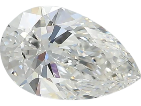 1.38 Carat F VVS2 Pear Lab Diamond Hot on Sale