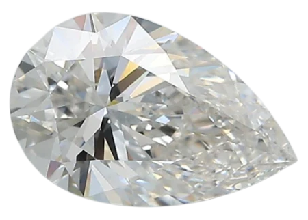 1.7 Carat F VVS2 Pear Lab Diamond For Cheap