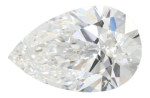 1.65 Carat E VVS1 Pear Lab Diamond For Sale