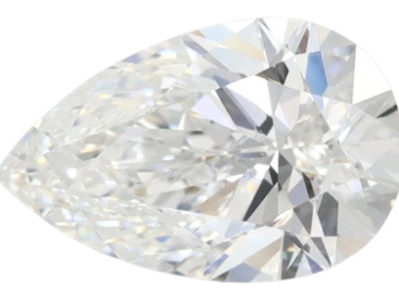 1.65 Carat E VVS1 Pear Lab Diamond For Sale