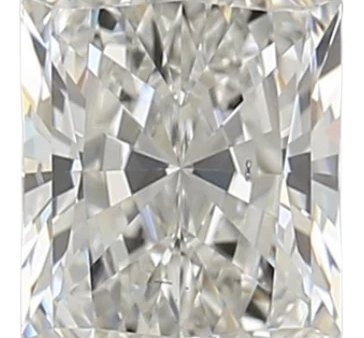 1.55 Carat F SI1 Radiant Lab Diamond For Sale