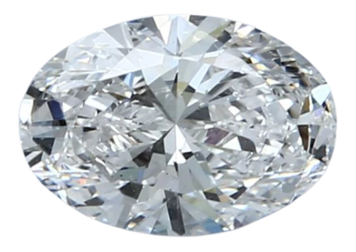 1.56 Carat D VS1 Oval Lab Diamond on Sale