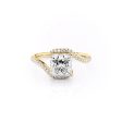 The Pave Skyler Set With A 4 Carat Princess Moissanite Fashion