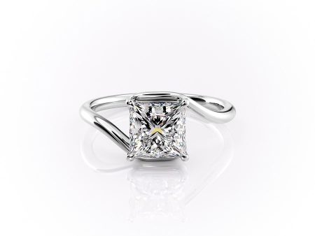 The Skyler Set With A 2 Carat Princess Moissanite Online