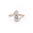 The Pave Skyler Set With A 5 Carat Pear Moissanite Online