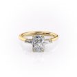 The Baguettes Megan Set With A 3.5 Carat Radiant Moissanite Cheap