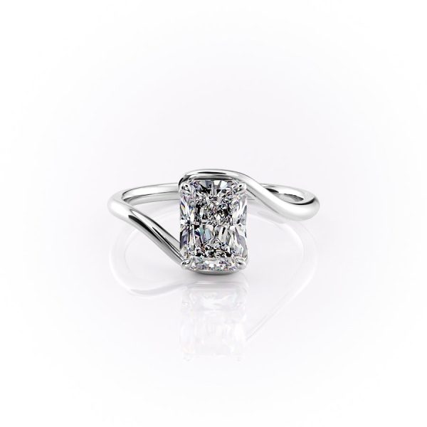 The Skyler Set With A 3 Carat Radiant Moissanite Sale