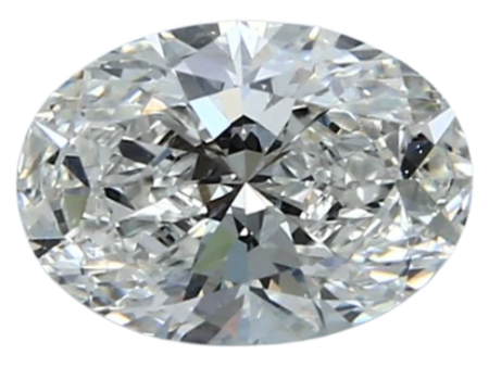 1.52 Carat F VVS2 Oval Lab Diamond Discount