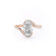 The Pave Skyler Set With A 5 Carat Oval Moissanite Hot on Sale