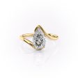 The Skyler Set With A 5 Carat Pear Moissanite For Cheap