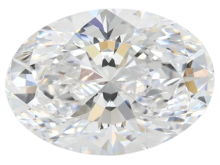 2.91 Carat D VVS1 Oval Lab Diamond Cheap