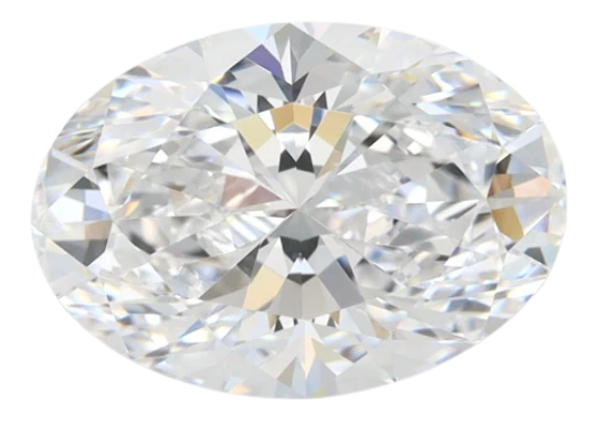 2.91 Carat D VVS1 Oval Lab Diamond Cheap