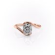 The Skyler Set With A 3 Carat Elongated Cushion Moissanite For Cheap