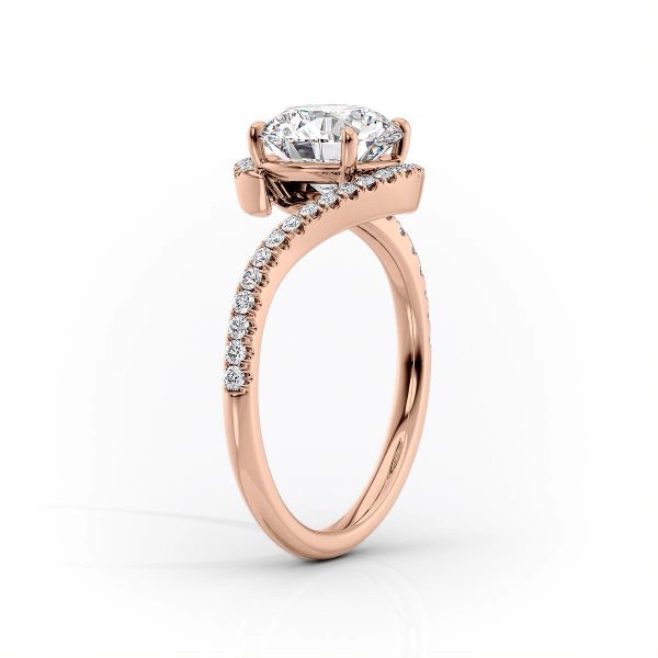 The Pave Skyler Set With A 5 Carat Oval Moissanite Hot on Sale