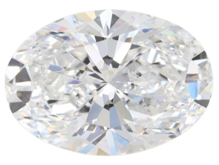 2.67 Carat D VVS1 Oval Lab Diamond For Cheap