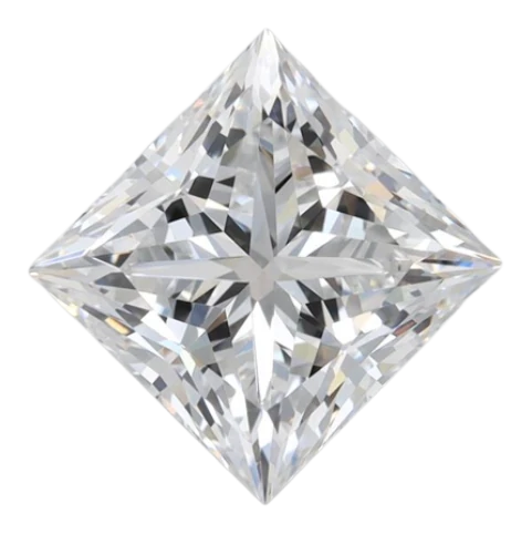 3.26 Carat D VVS2 Princess Lab Diamond Cheap