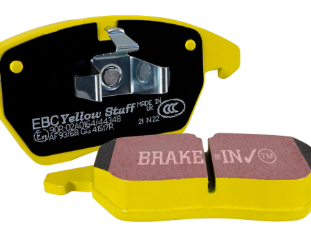 EBC Yellowstuff Brake Pads Audi A3 Cabriolet  A3 Cabriolet Quattro 1.8 Turbo  2.0 Turbo (14-20) Fast Street Performance - Front or Rear Online Hot Sale