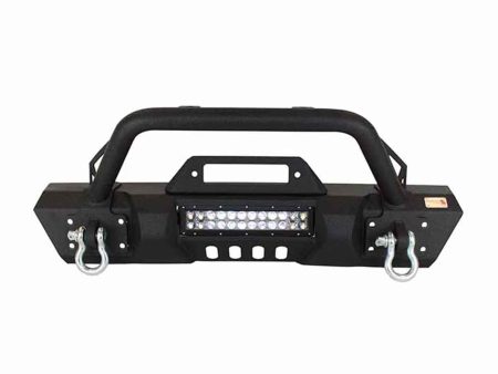 Fishbone Offroad Front Bumper Jeep Wrangler JK (07-18) [Stubby Winch Winch] with or without LED Light Provision on Sale