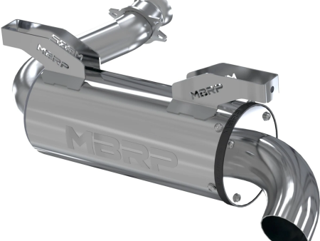 MBRP 5  SXS UTV Slip-on Exhaust CFMOTO ZFORCE 800 (14-22) [Performance Series] Polished Finish Fashion