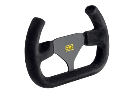 OMP Formula Indy Open Steering Wheel [250x170 mm - Suede Leather] Black Online now