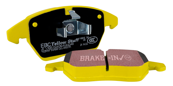 EBC Yellowstuff Brake Pads Alfa Romeo Giulia 2.0L Turbo (17-23) Fast Street Performance - Front or Rear For Discount