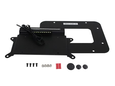 Kentrol License Plate Mount Jeep Wrangler JK Rubicon Unlimited (2007-2018) Back Side w  LED Online Sale