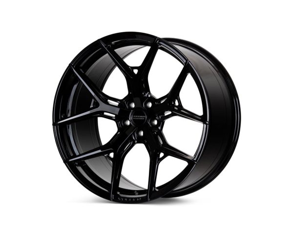 Vossen HF-5 Wheels (22x9.5   5x130   ET53   Flat Face   71.6) Gloss Black Supply