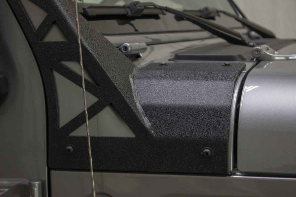 Fishbone Offroad Windshield Light Bracket Jeep Wrangler JL (18-23) Black Textured Powder Coat Supply