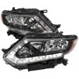 Spec-D Headlights Nissan Rogue (2014-2016) w  LED DRL Bar on Sale