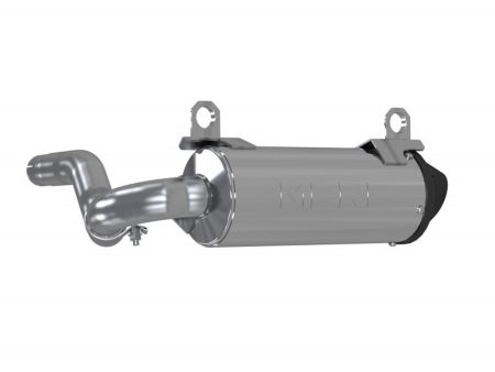 MBRP 5  SXS UTV Single Slip-on Exhaust Can-Am Outlander (15-22) [Performance Series] Polished Finished For Sale